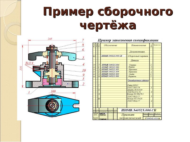 На какой стадии разработки комплекта конструкторских документов составляется сборочный чертеж