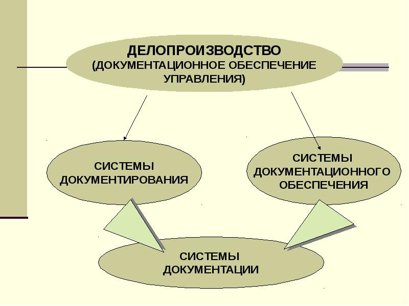 Структура документационного обеспечения управления схема