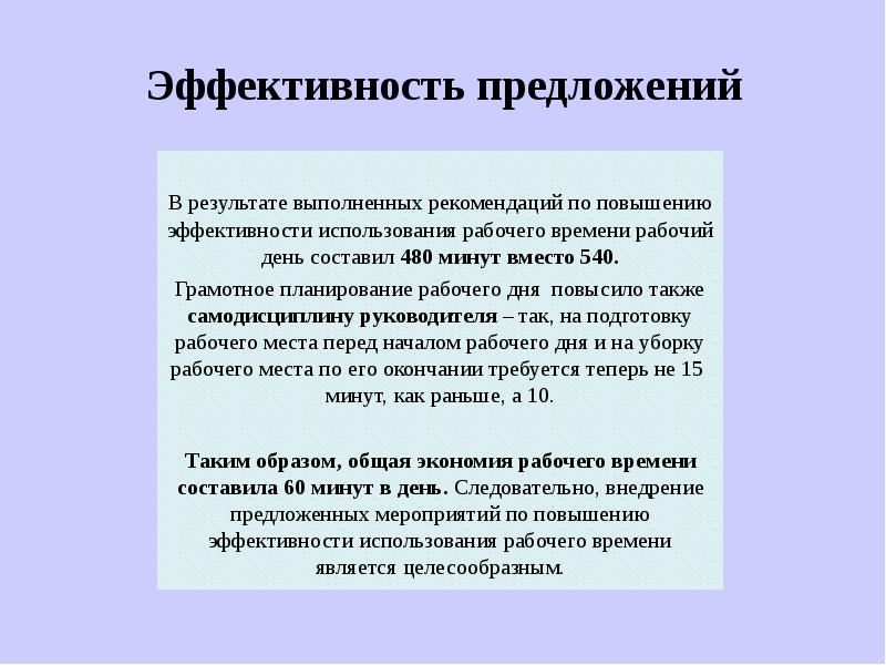 Презентация планирование рабочего времени руководителя