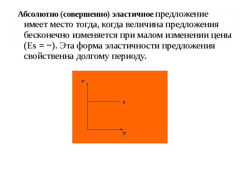 Абсолютные предложения. Абсолютно эластичное предложение пример. Абсолютно (совершенно) эластичное предложение. Совершенно неэластичное предложение. Абсолютная неэластичность предложения.