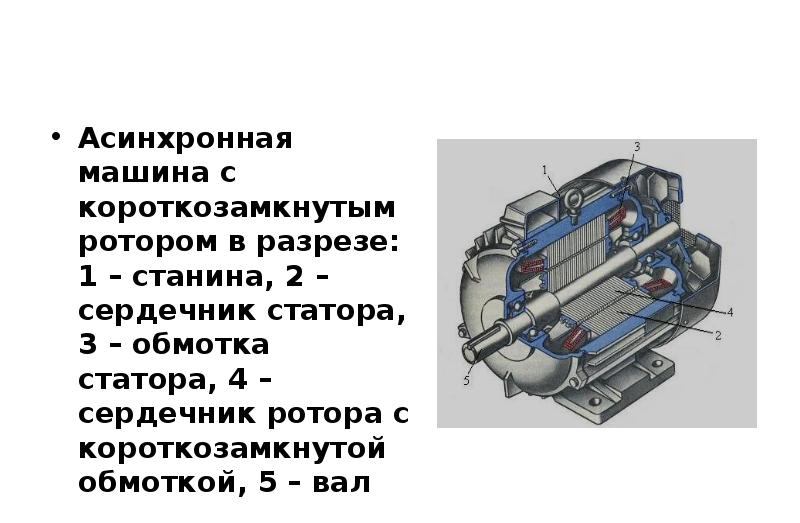 Презентация на тему асинхронный двигатель