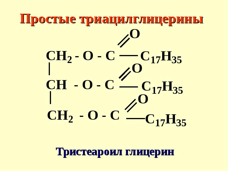 Схема образования триацилглицерина