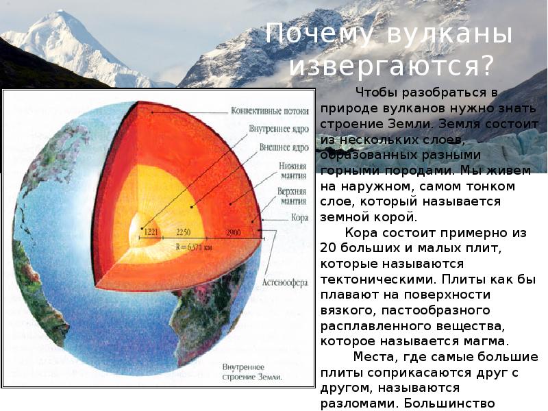 Презентация на тему вулканы 6 класс по географии