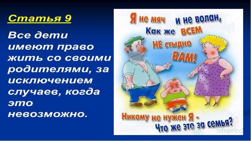 Презентация на тему права и обязанности родителей