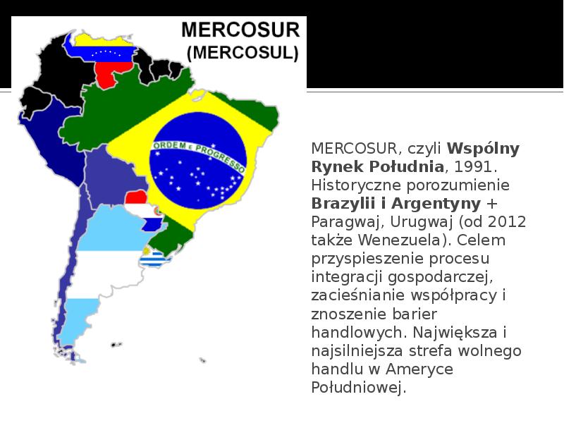 Меркосур презентация по географии