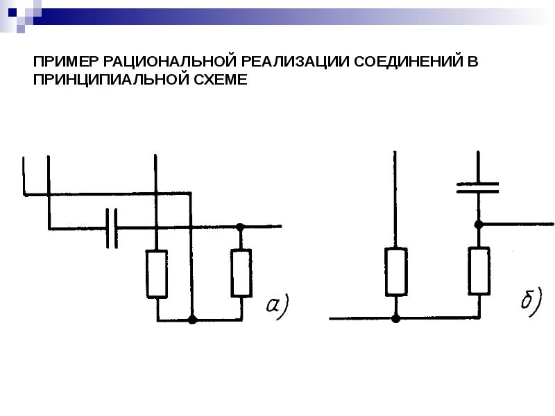 Отличия принципиальной схемы от структурной