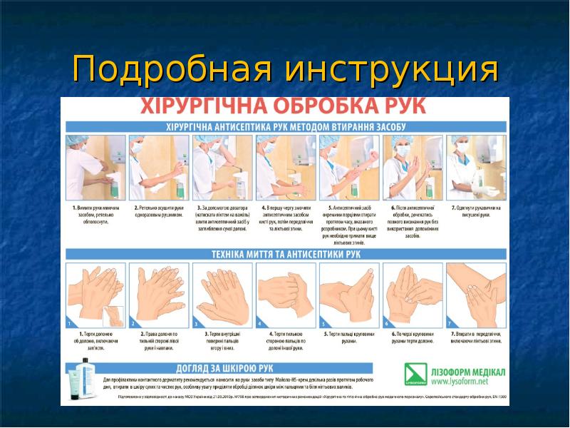 Цель хирургической обработки рук медперсонала