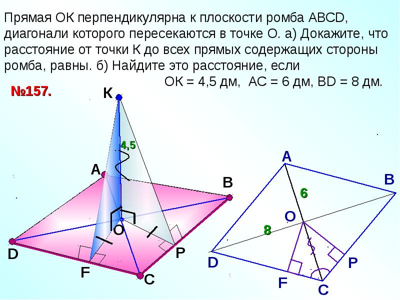 Теорема о 3 перпендикулярах 10 класс презентация