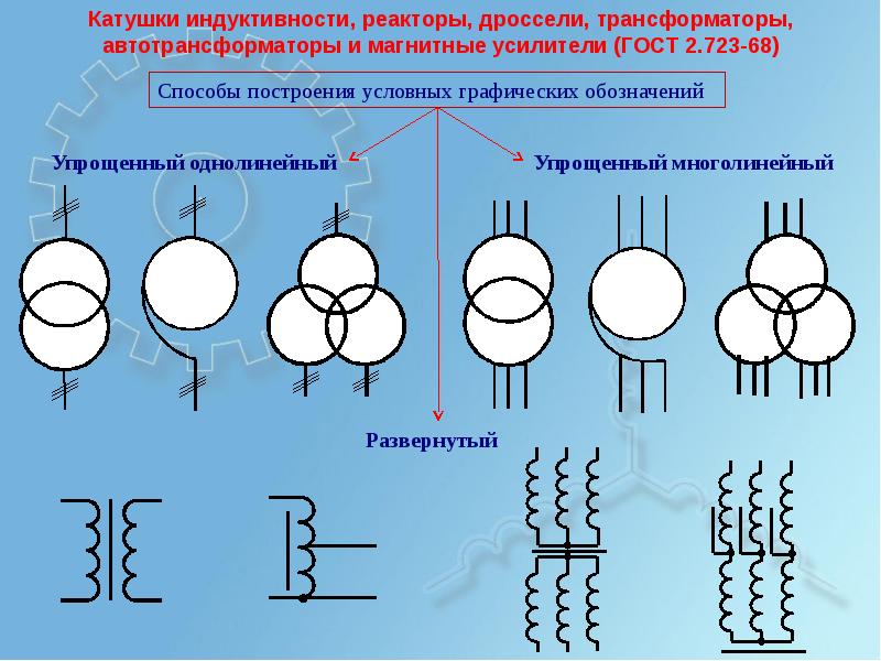 Как выглядит трансформатор на схеме