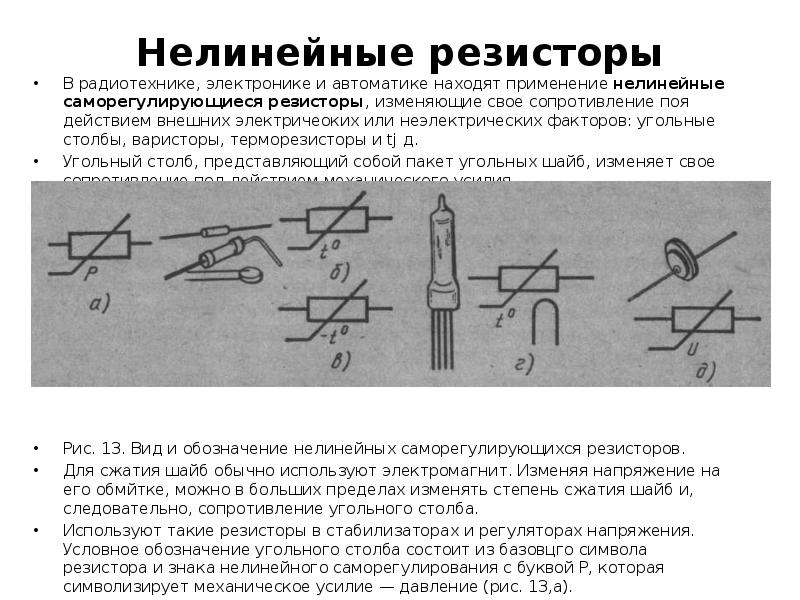 Виды сопротивлений. Нелинейный резистор на схеме. Нелинейные резисторы примеры. Резисторы. Нелинейные резисторы. Классификация, применение.. Нелинейное сопротивление на схеме.