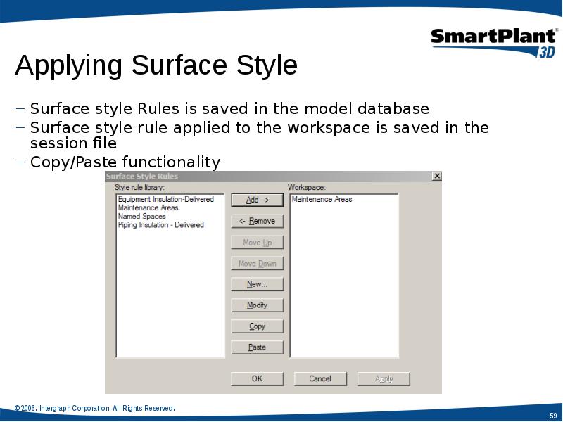 Surface style Rules is saved in the model database
Surface Surface style Rules is saved in the model database
Surface