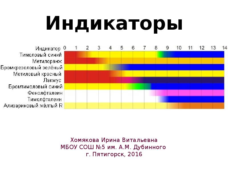 Индикаторы в быту проект