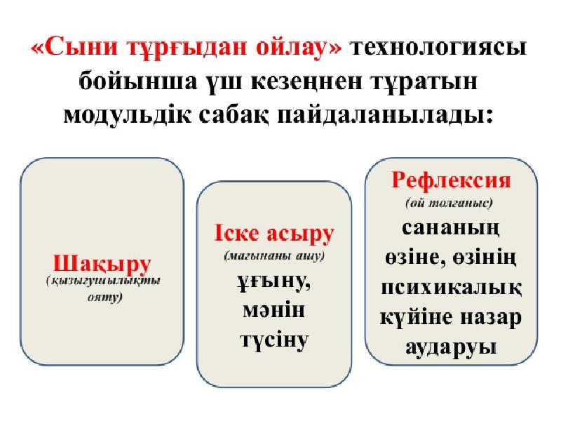 Сын тұрғысынан ойлау презентация