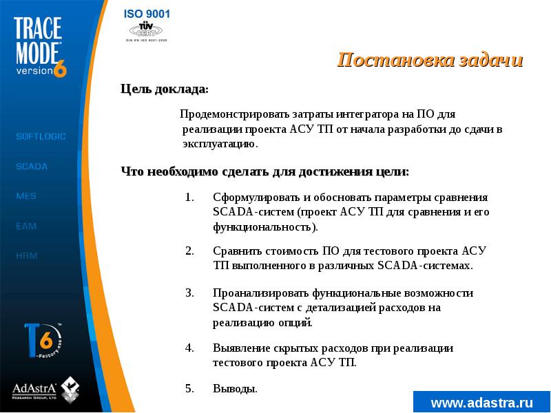 Постановка задачи проекта