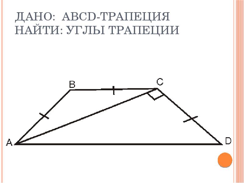 Тангенс угла трапеции