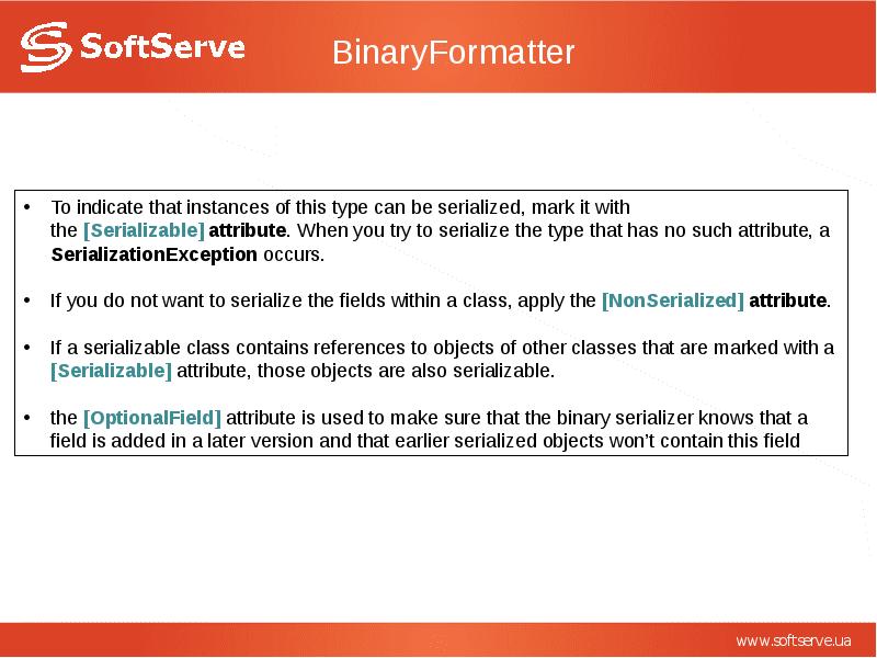 BinaryFormatter