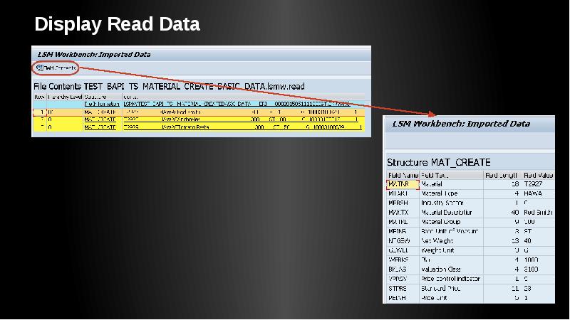Display Read Data