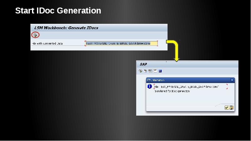 Start IDoc Generation