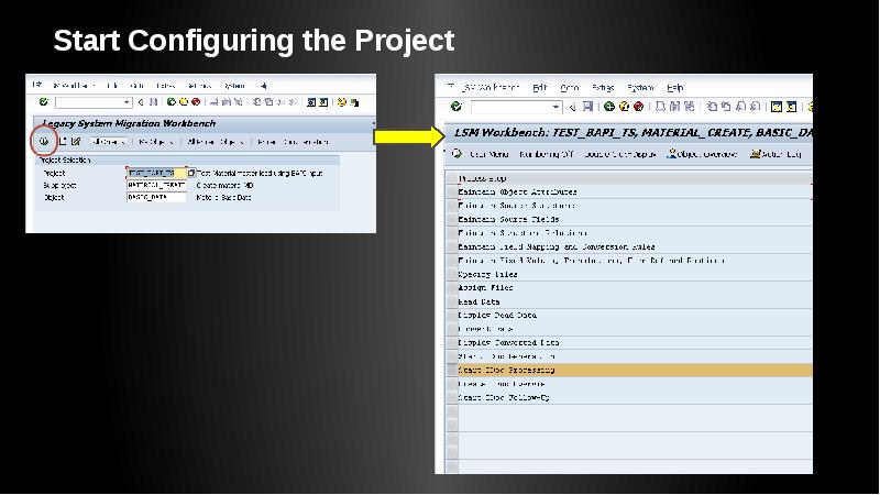 Start Configuring the Project
