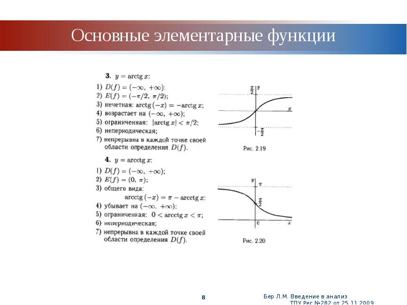 Элементарные функции презентация