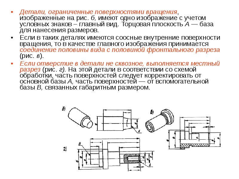 Последовательность выполнения чертежа детали