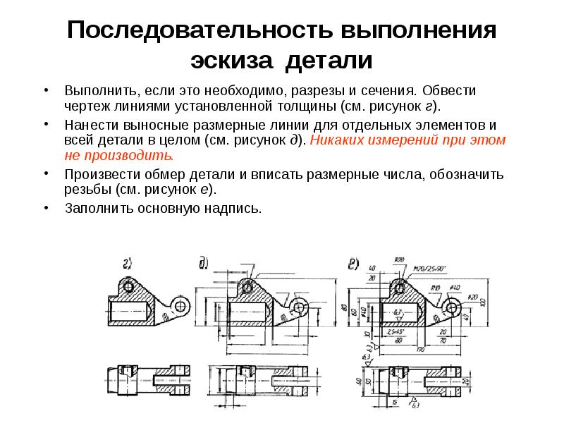 Масштаб разреза на чертеже