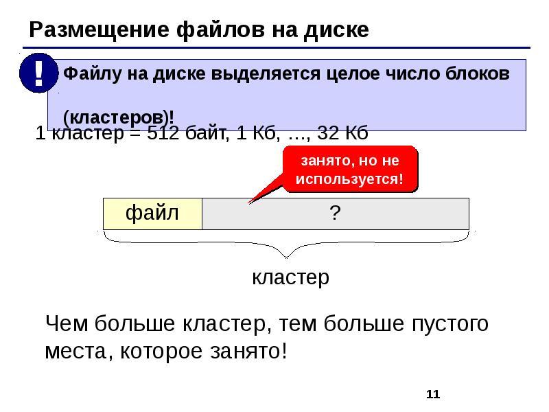 Сколько кластеров занимает файл. 1 Кластер сколько байт. Как выделить смежные файлы несмежные файлы.