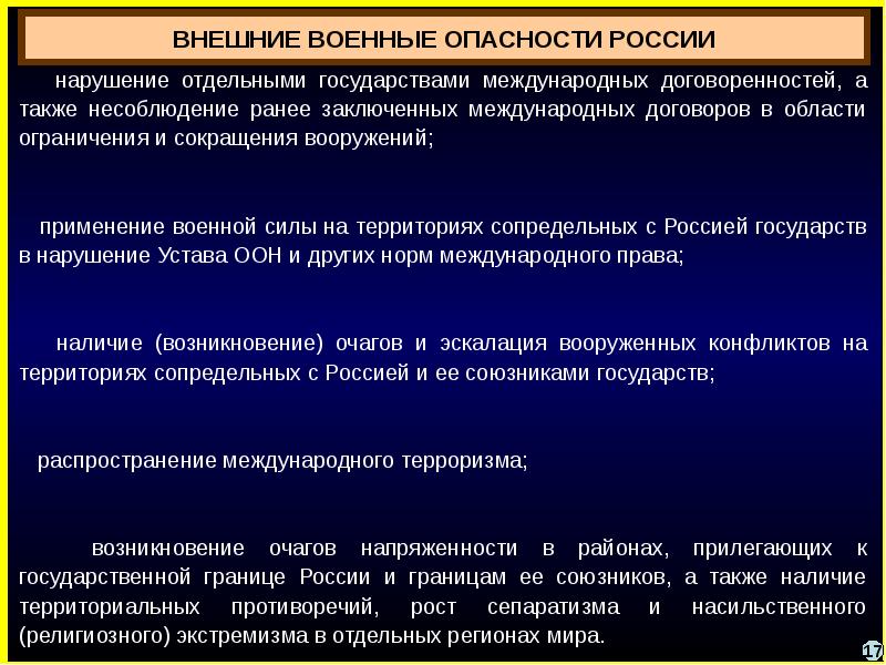 Военная угроза и военная безопасность схема