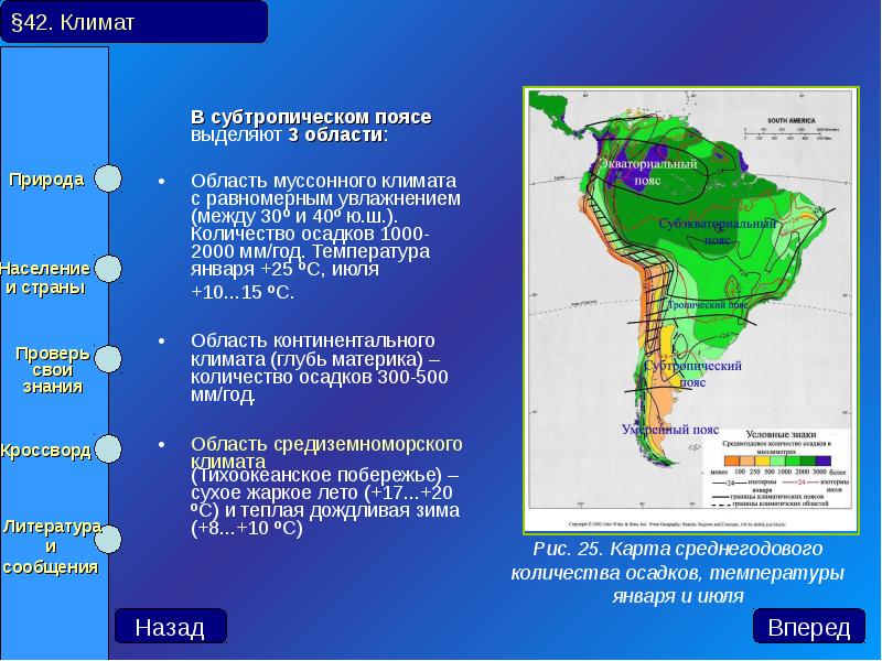 В субтропическом поясе выделяют 3 области: 	В субтропическом поясе выделяют 3