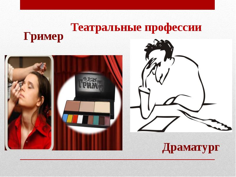 Театральные профессии картинки для детей