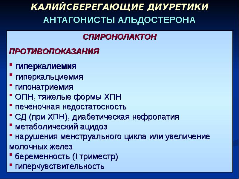 Антагонисты альдостерона презентация