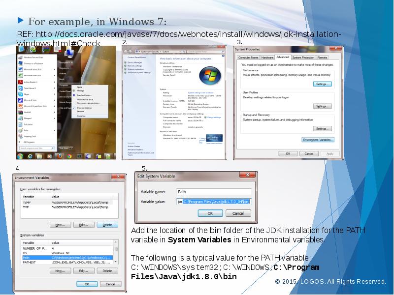 For example, in Windows 7:
For example, in Windows 7: For example, in Windows 7:
For example, in Windows 7: