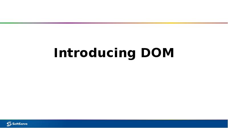 Introducing DOM