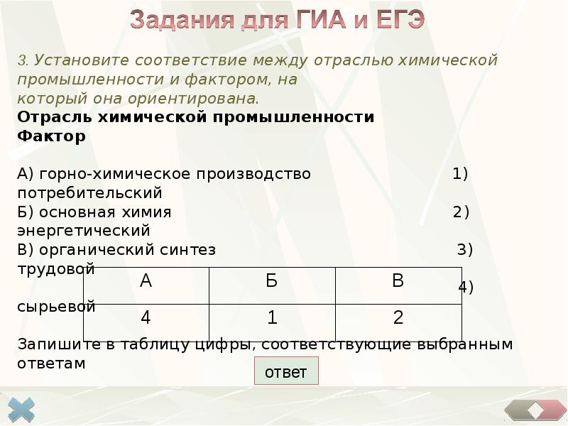 Установите соответствие государств. Установите соответствие между производством. Установите соответствие отрасль промышленности фактор размещения. Установите соответствие между производством и отраслью. Установите соответствие между продукцией химической промышленности.