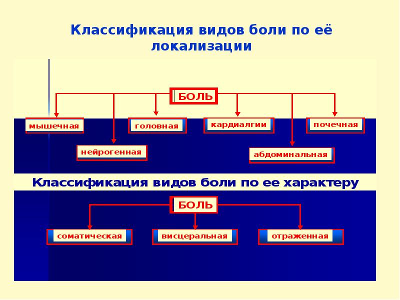 Презентация виды боли