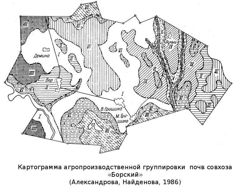 Карта бонитета почв