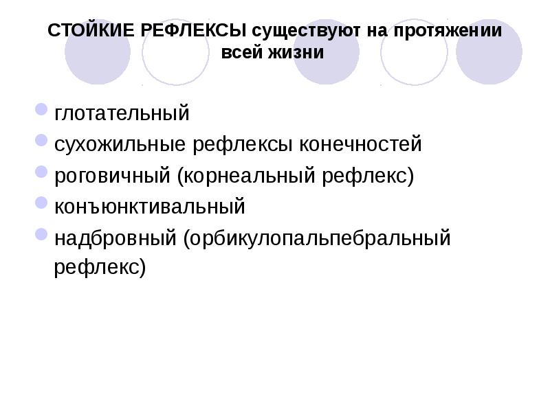 Рефлексы бывают