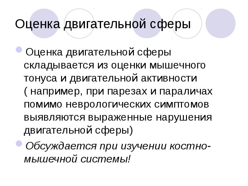 Двигательная сфера