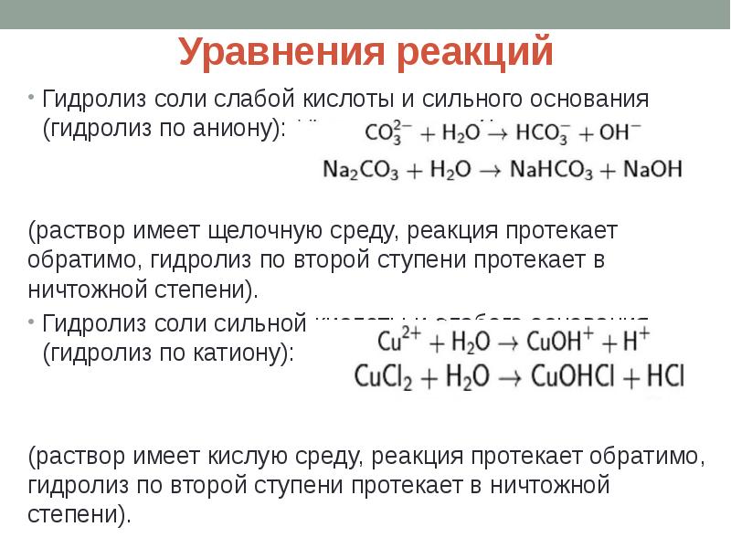 Презентация гидролиз органических веществ