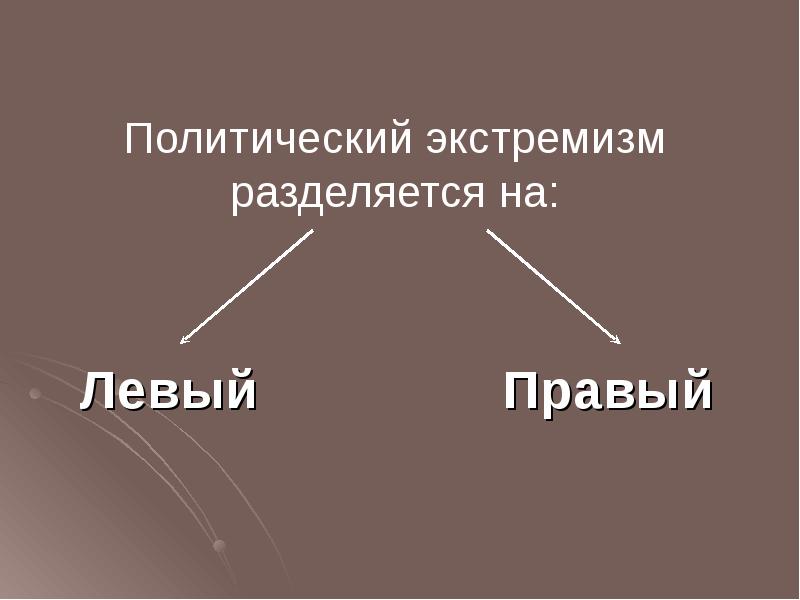 Политический экстремизм презентация