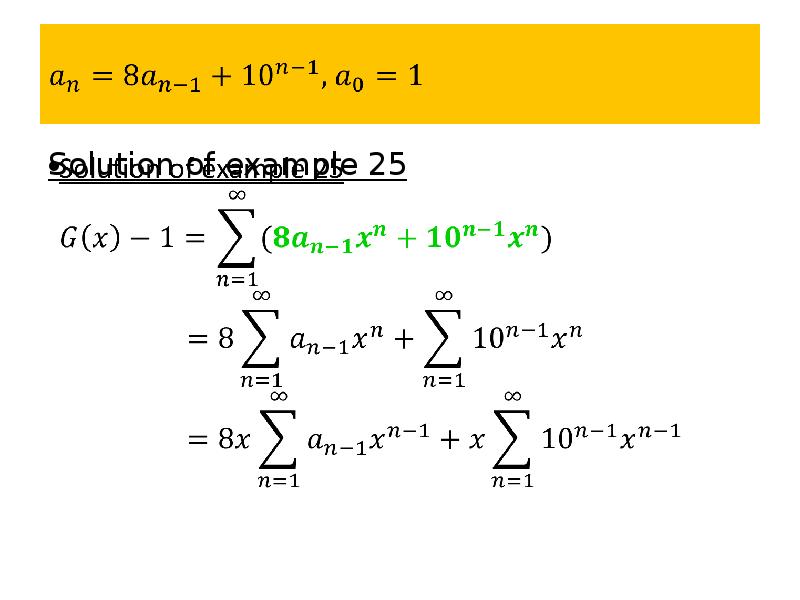 Solution of example 25