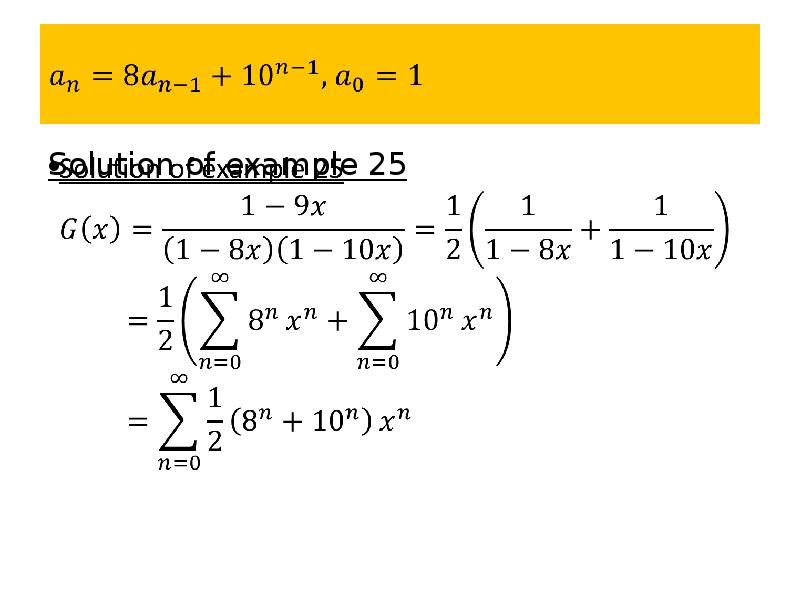 Solution of example 25