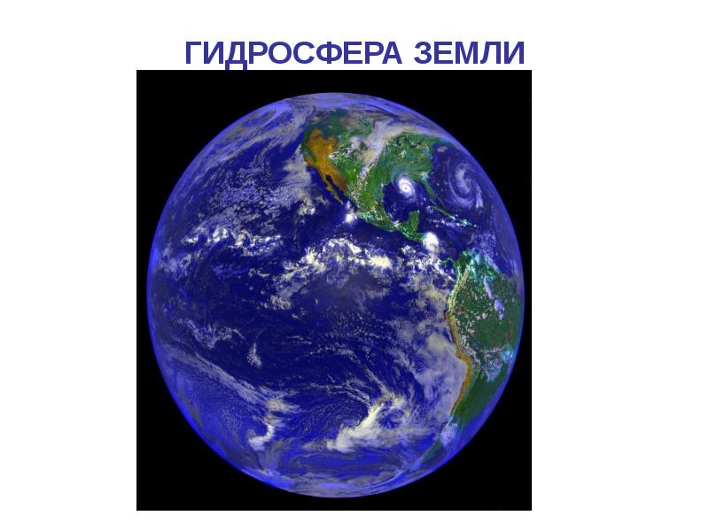 ГИДРОСФЕРА ЗЕМЛИ