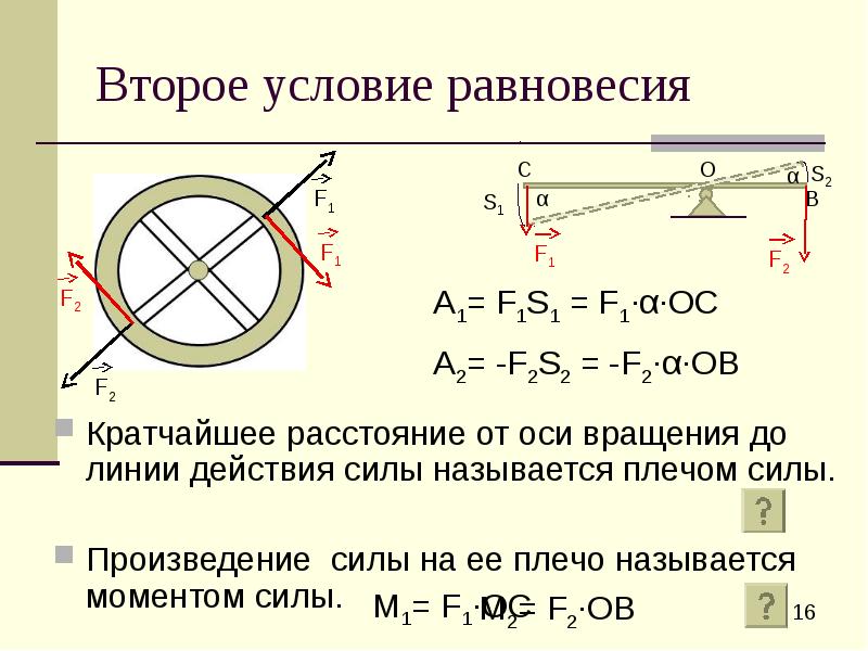 Момент силы презентация