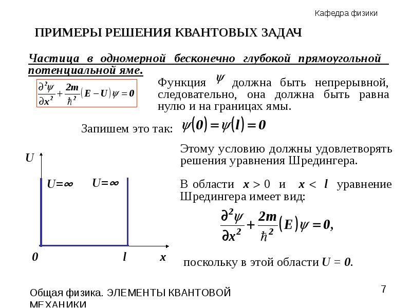 Презентация на тему уравнение шредингера