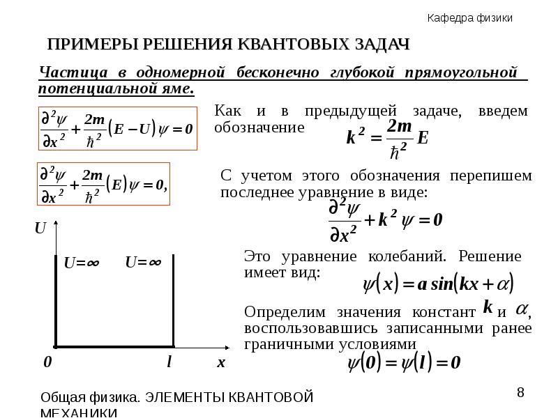 Презентация на тему уравнение шредингера