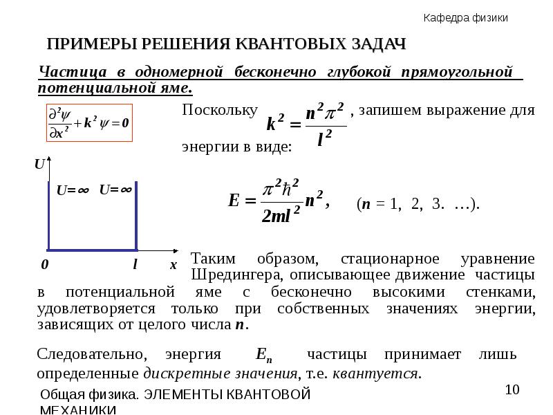 Презентация на тему уравнение шредингера