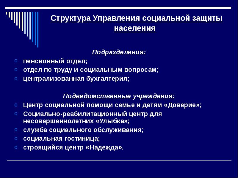 Управление социальной политики