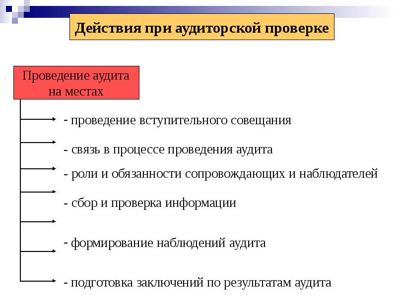 Аудит в процессе контроля. Организация проведения аудита. Общая схема проведения аудиторской проверки. Темы аудиторских проверок. Последовательность этапов аудиторской проверки.