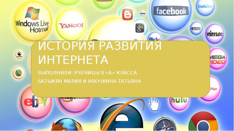 Реферат: История развития Internet